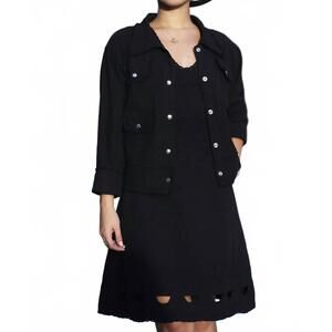 NEW GIOCAM women's rock & roll jacket in black